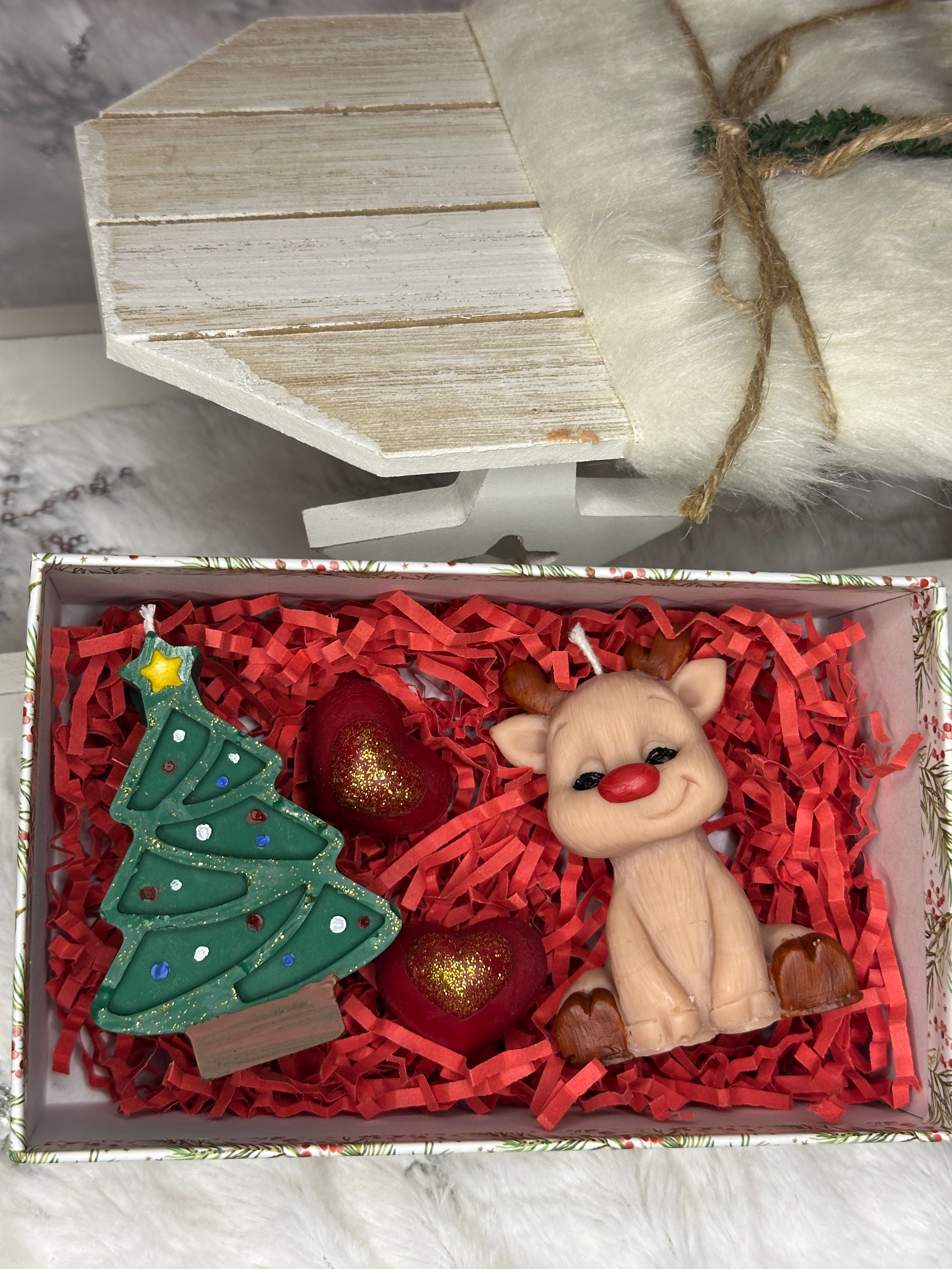 Magia Crăciunului – Set lumânări tematice