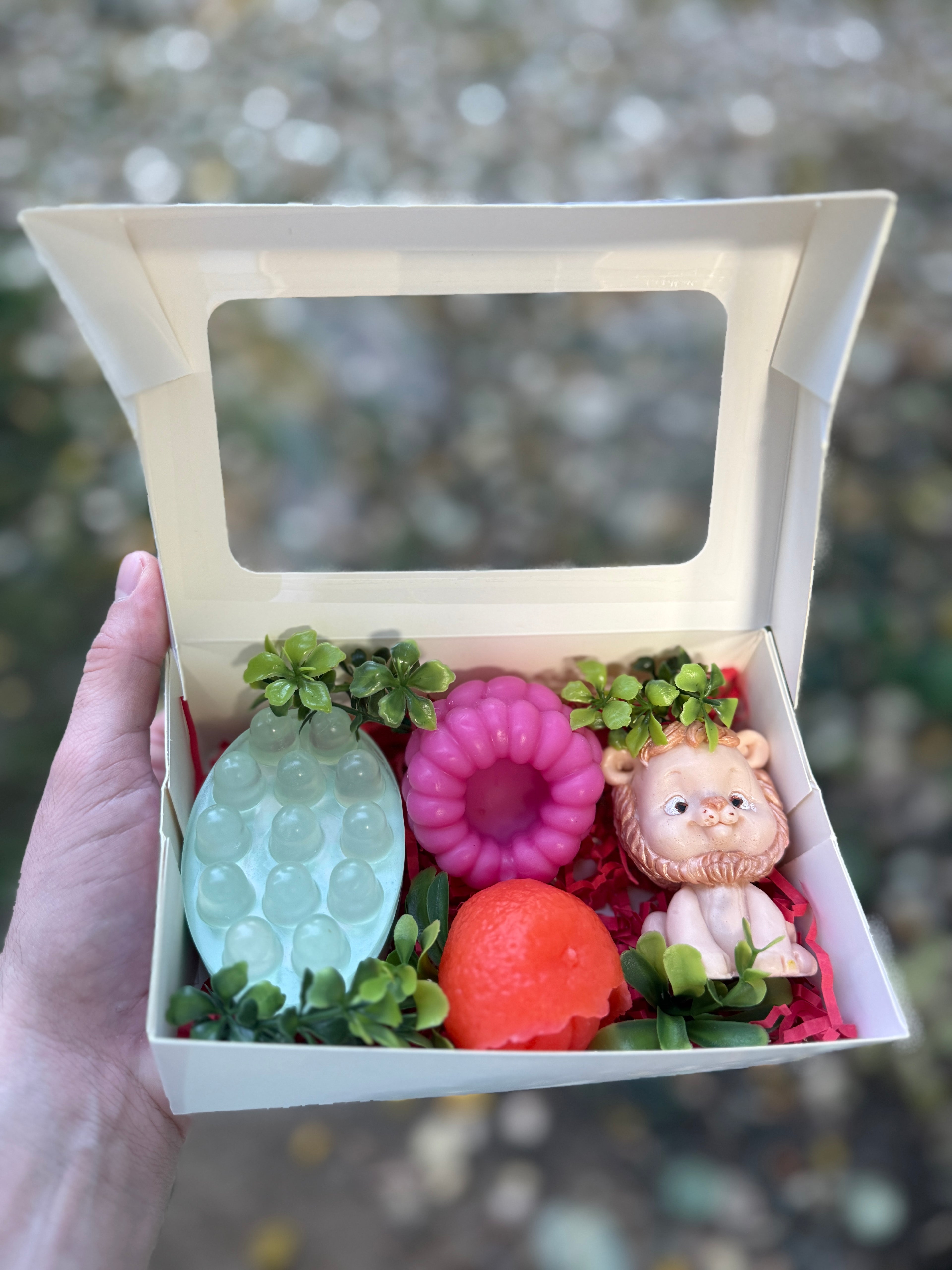 Aranjament cu săpunuri naturale „Dulcea grădină” 🦔